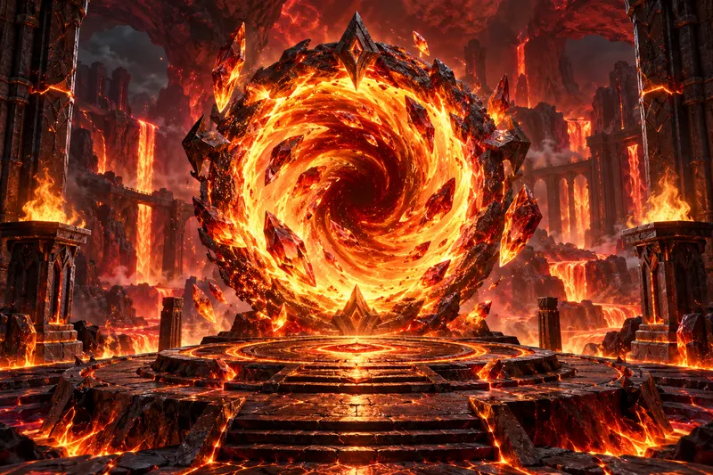 Fire Portals Klastre, kaskády a putujúce wildy