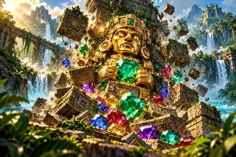 Temple Tumble Megaways vizuál hernej mechaniky